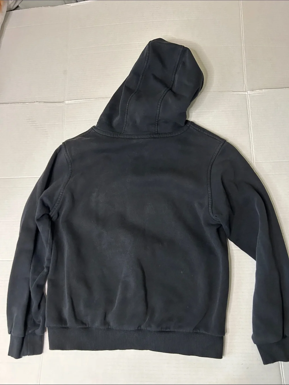 Nike Boys Large Black Pullover Hoodie with Perforated Logo